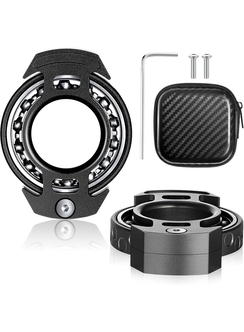 Metal  Relief Toys  Hand Toys Bearings Stress Reduction Anxiety Metal Focus Finger Coin Hand Toy for Adults Relieving Stress Boredom Autism(Black) ﻿ - Image 1